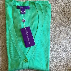 Ralph lauren purple label long sleeves cardigan sweater